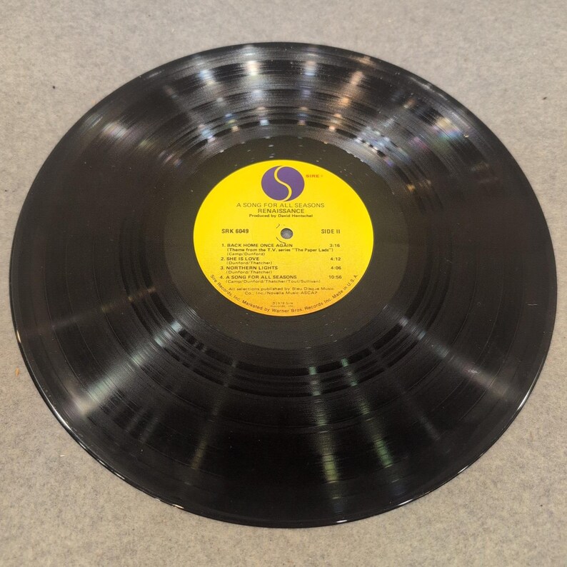 Renaissance A Song For All Seasons Vinyl LP 1978 Sire SRK 6049 Promotional Copy image 4