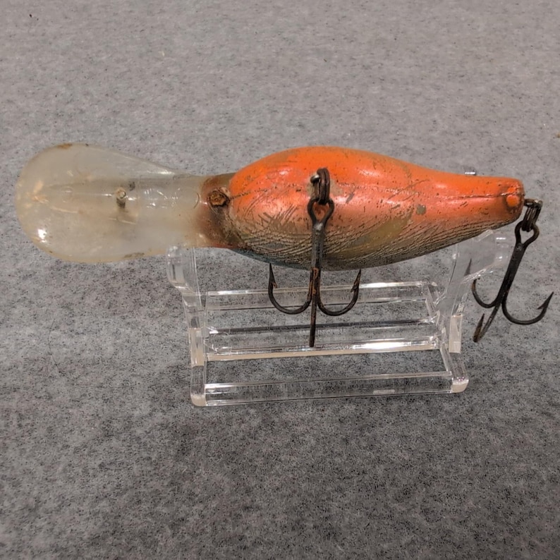 Vintage Bill Norman Fishing Lure Crankbait Blue Silver Scale Pattern image 5