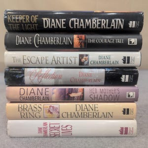 Diane Chamberlain HC Lot of 7 First Editions, 3 Signed + Author's Wedding Invite image 1