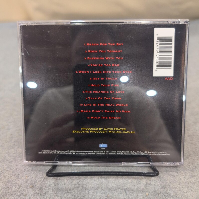 FireHouse Hold Your Fire CD 1992 Epic Records EK 48615 Hard Rock Glam Metal image 2