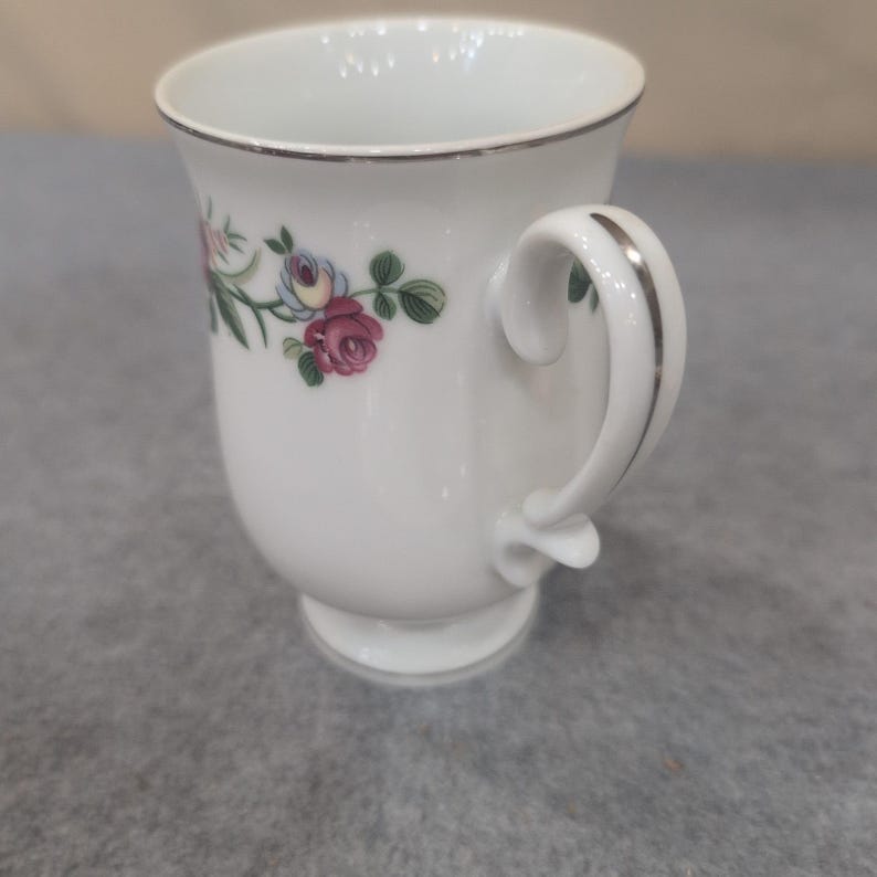 Sheffield Fine China Jubilee JE 81 Demitasse Cup and Saucer Set Floral Japan image 8