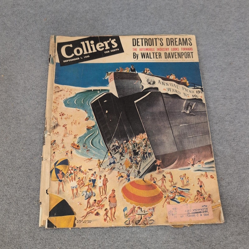 Collier's Magazine September 1 1945 Detroit's Dreams Walter Davenport WWII Era image 1
