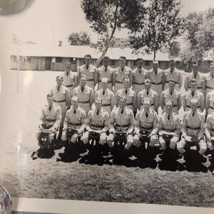1937 Vtg Fort Bliss Texas US Army Company B Panoramic Photo 82nd Reg 2nd Btn image 5