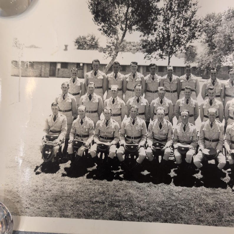 1937 Vtg Fort Bliss Texas US Army Company B Panoramic Photo 82nd Reg 2nd Btn image 5
