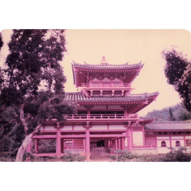 Vintage 1970s Byodo-In Temple Oahu Hawaii Buddha Photo Lot of 9 image 9