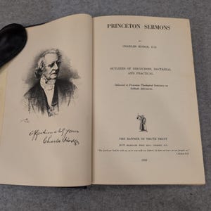 Sermões de Princeton, Charles Hodge, Banner of Truth, 1958, livro de teologia em capa dura. imagem 4