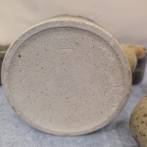 Servizio da tè vintage in ceramica dipinta a mano, teiera per 6 tazze, motivo uccelli, fiori, macchie, color beige immagine 10