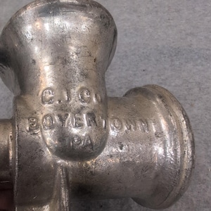Keystone No 30 Meat Grinder Food Chopper Hand Crank Made in USA Vtg Cast Metal image 9
