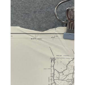 VTG 1978 Chilton County Alabama Highway Map 27" x 18" Clanton Jemison Thorsby image 5