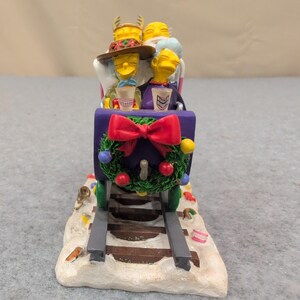 The Simpsons Geriatric Express Christmas Collection Sculpture 2003 Hamilton image 2