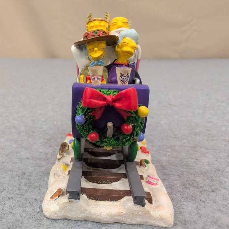 The Simpsons Geriatric Express Christmas Collection Sculpture 2003 Hamilton image 2