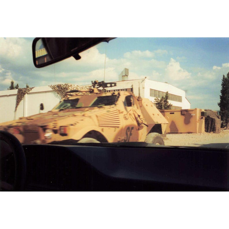 Vintage 1999 Bosnia SFOR Peacekeeping Lot USAF Officer APCs Checkpoint 6x4 image 5