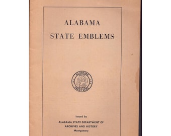Häfte med gamla Alabama-statsemblem, arkiv- och historiska institutionen VG-