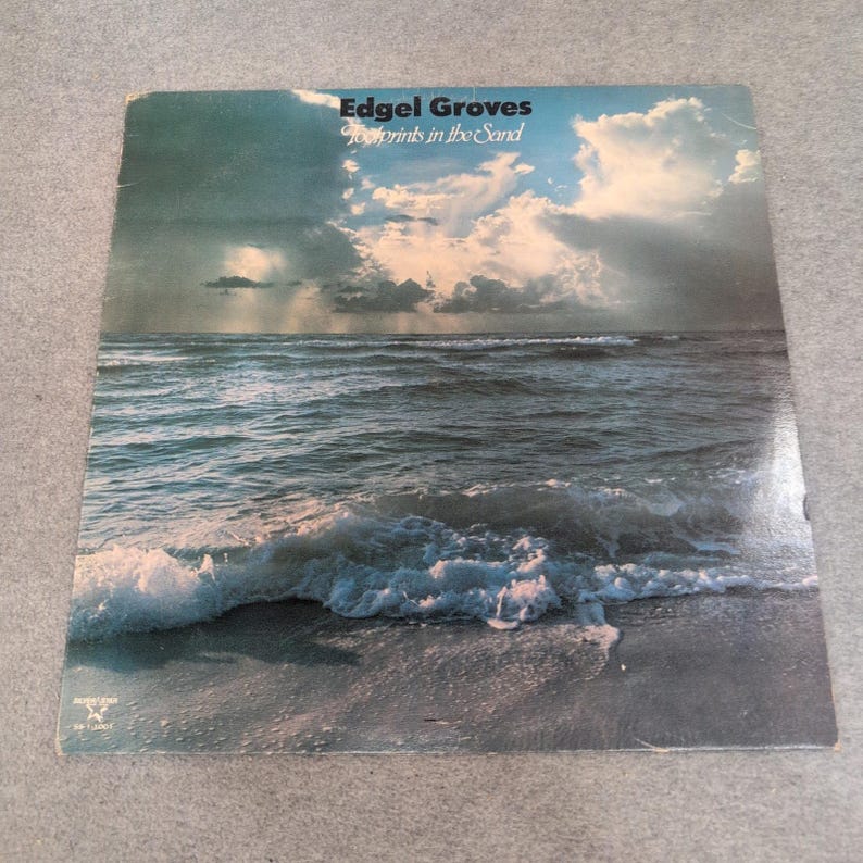 Edgel Groves Footprints in the Sand Vinyl LP Silver Star SS-1-1001 Evangelien-Aufzeichnung Bild 1