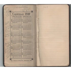 Vintage Martin Bros & Co Chicago Union Stock Yards Pocket Notebooks 1938 1940 G image 4