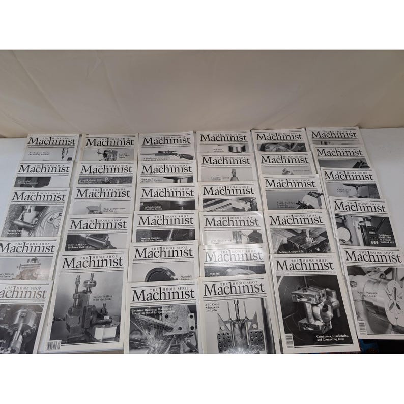 Tidskriften Home Shop Machinist, 32 exemplar (1991-2000, diverse nummer) VG+ bild 1