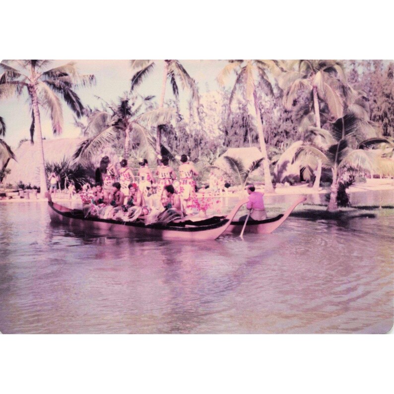 Vintage 1970s Polynesian Cultural Center Hawaii Canoe Pageant Photo Lot of 16 image 6