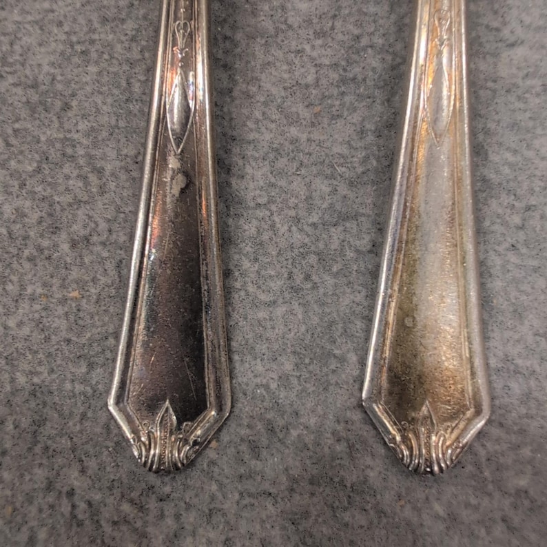 Lafayette Silver Plate 15pc Flatware Set Art Deco Forks Spoons Vintage Cutlery image 2