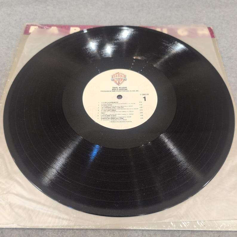 Earl Klugh Solo Guitar Vinyl LP 1989 Warner Bros 1-26018 Jazz Instrumental image 3