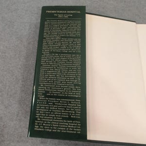 Ospedale Presbiteriano Lo Spirito di Cura 1903-1985 Libro di Storia Greenwood immagine 2