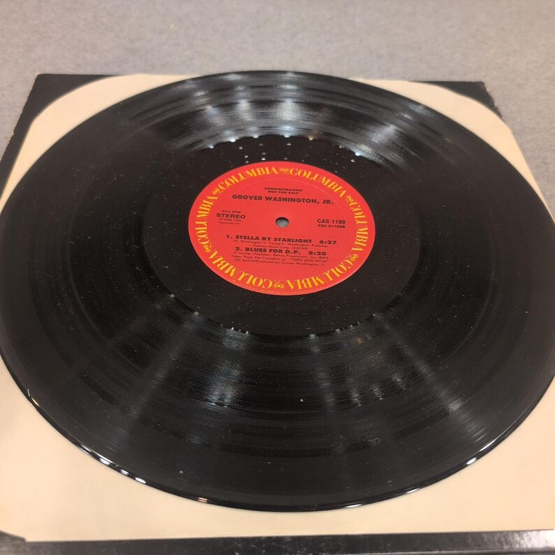 Grover Washington Jr Plays It Straight With Jazz Greats Promo Vinyl CAS1189 1988 image 5