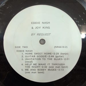 Eddie Nash & Joy King By Request Signed Vinyl LP Galaxie III NR6610-1 Country VG image 6