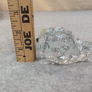 Vintage Clear Textured Art Glass Bubble Turtle Figurine Paperweight MCM image 6