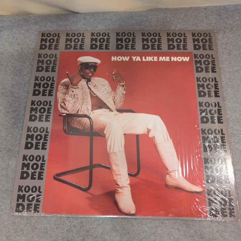 Kool Moe Dee, How Ya Like Me Now, 12 single vinyle 1987 Jive Rooftop 1073-1-JD TB image 1