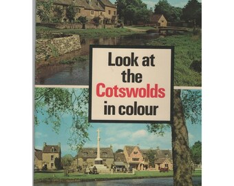 Titta på Cotswolds i färg Jarrold Publication B Newson Vintage Booklet