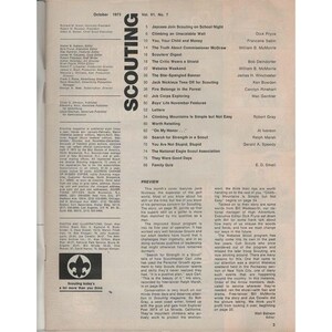 Revista Scouting, octubre de 1973, número de portada de Jack Nicklaus imagen 3