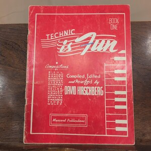 Technic Is Fun Book One Musicord Piano Compositions Vintage 1941 image 1