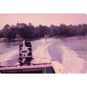 Vintage 1970s Lake Water Skiing Photos Lot of 6 Mercury 650 Motor 3.5x5 image 4