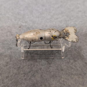 Vintage Whopper Stopper Hellbender Fishing Lure Metal Wobbler Lure Double Hooks image 3