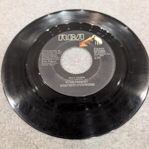 Elvis Presley Way Down Pledging My Love 45 RPM Vinyl Single RCA PB-10998 1977 image 3