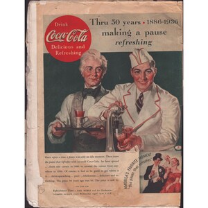 1936年2月号ボーイズライフ誌ノーマン・ロックウェル表紙コカ・コーラ広告ボーイスカウト 画像 2