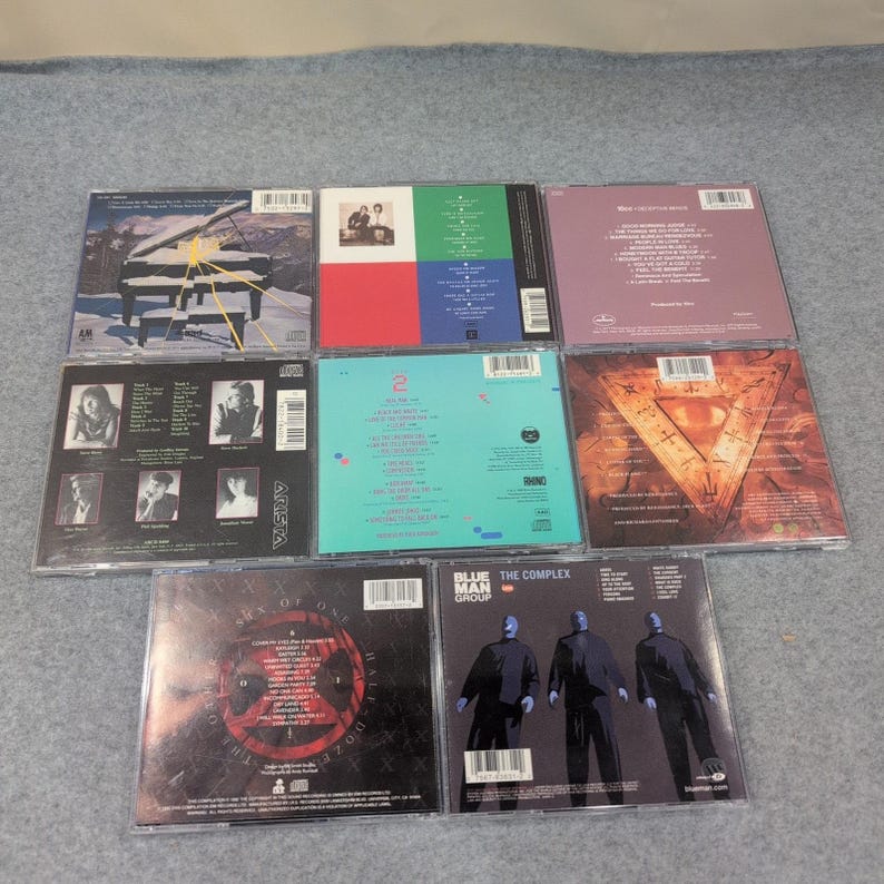 8 Art Rock Prog CD Lot Supertramp Todd Rundgren Marillion Blue Man Group GTR image 2