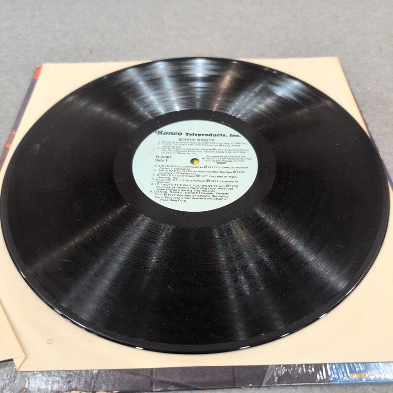 Boogie Nights 18 Top Disco Hits Ronco R-2240 Vinile LP 1978 Donna Summer Chic immagine 3