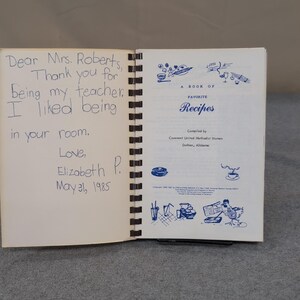 Covenant United Methodist Church Dothan Alabama Favorite Recipes Cookbook 1981 image 2