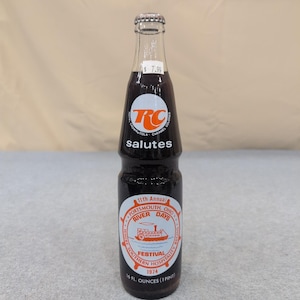 VTG 1974 RC Cola Portsmouth Ohio River Days Festival Commemorative Bottle 16oz image 1