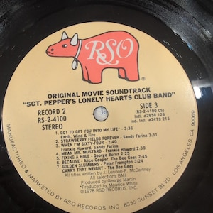 Sgt Peppers Lonely Hearts Club Band Bande originale du film 2LP Peter Frampton Bee Gees image 9