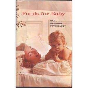 Vintage 1959 Gerber Foods for Baby and Mealtime Psychology Booklet Advertising image 1
