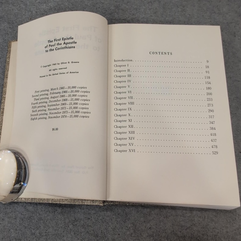 Oliver B Greene Erster Zweiter Brief Paulus an die Korinther 2 Vol Buch Set VG Bild 6