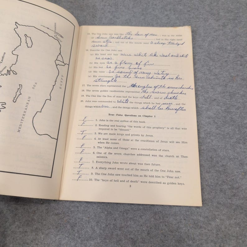 Une étude complète de l'Apocalypse Elam B Kuykendall 1961 Cahier d'exercices biblique image 4