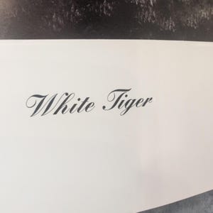 Sonia Torres Limited Edition, Numbered, Signed White Tiger Artist's Print image 5