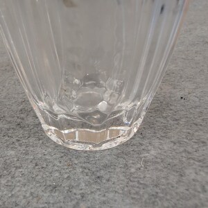 Studio Silversmiths Merci Cherie 24% Lead Crystal Frosted Bow Bud Vase Germany image 5