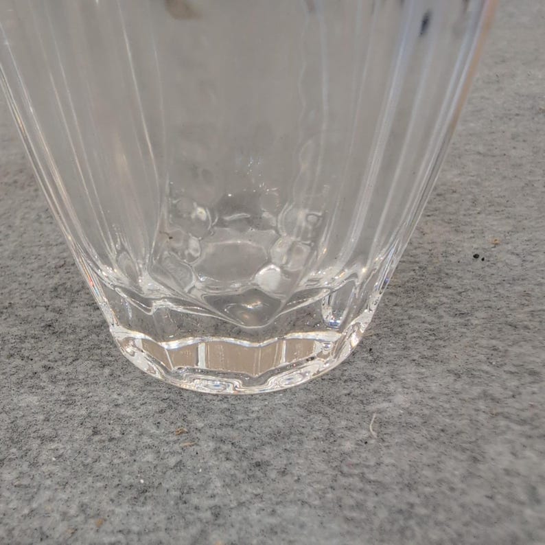 Studio Silversmiths Merci Cherie 24% Lead Crystal Frosted Bow Bud Vase Germany image 5