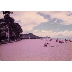 Vintage 1970s Waikiki Beach Hawaii Diamond Head Oahu Photo Lot of 11 image 3