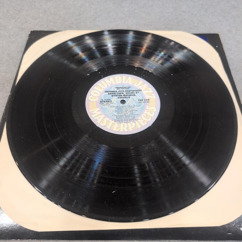 Columbia Jazz Masterpieces Radio Show Vol II Wynton Marsalis Vinyl LP CAS 1318 image 3