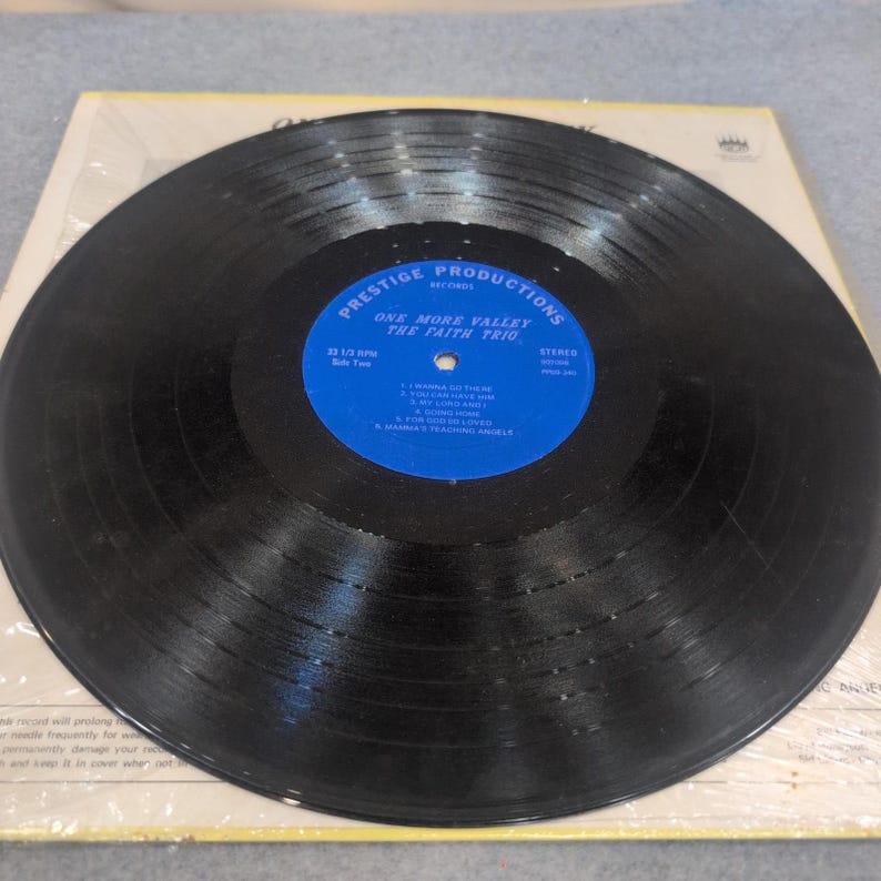 The Faith Trio One More Valley Vinyl LP Prestige Productions 90709A Gospel Recor image 5