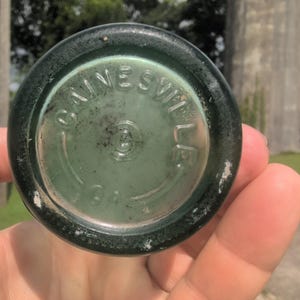 Vintage Coca-Cola 6oz grüne Glasflasche Gainesville GA Hobbleskirt 1933 Bild 2